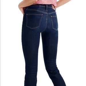 Madewell 9” high-rise skinny jean, 27, dark blue
